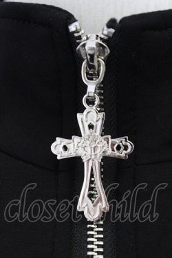 画像4: 柘枝引 TricuspidC / 蛇刺繍半袖ジャージ  黒Ｘ白 T-26-03-11-037-PU-TO-SA-ZT