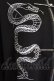 画像5: 柘枝引 TricuspidC / 蛇刺繍半袖ジャージ  黒Ｘ白 T-26-03-11-037-PU-TO-SA-ZT (5)