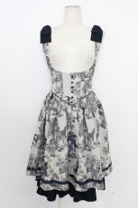 画像3: CRUCIS・南十字 / 魔女&動物プリントジャンパースカートセット  ネイビー T-26-03-11-038-PU-OP-SA-ZT642 (3)