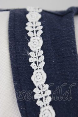 画像4: axes femme / セーラーカラー風デザイントップス  アイボリーＸネイビー T-26-03-11-004-AX-TO-SA-ZT