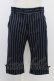 画像1: Jane Marple / ストライプハーフパンツ  ネイビー T-26-03-11-040-JM-PA-SA-ZT (1)