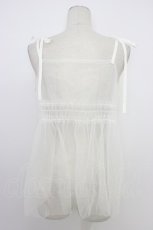 画像2: axes femme / 前後2wayチュールビスチェ M ホワイト T-26-03-11-001-AX-TO-SA-ZT641 (2)