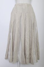 画像1: Jane Marple Dans Le Salon / 切替プリーツスカ-ト M ベージュ T-26-03-11-045-JM-SK-SA-ZT643 (1)