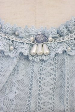 画像3: axes femme / 肩リボンロングインナー  サックス T-26-03-11-007-AX-TO-SA-ZT