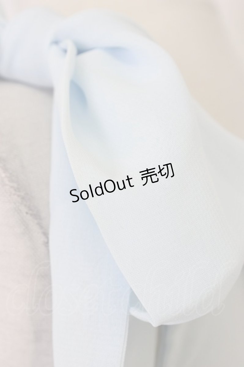 画像4: axes femme / 肩リボンロングインナー  サックス T-26-03-11-007-AX-TO-SA-ZT (4)