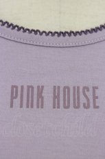 画像4: PINK HOUSE / フリルロゴ使い半袖カットソー  ラベンダー T-26-03-11-012-LO-TO-SA-ZT641 (4)