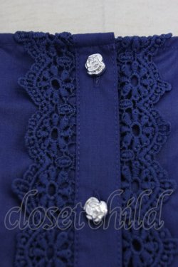 画像4: axes femme / マリン風セーラーカラーブラウス  ブルー T-26-03-11-016-AX-BL-SA-ZT