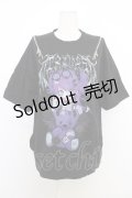 TRAVAS TOKYO / てぃらコラボイラストプリントTシャツ 悪魔ver.  黒Ｘ紫 T-26-03-11-017-PU-TO-SA-ZT641