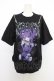 画像1: TRAVAS TOKYO / てぃらコラボイラストプリントTシャツ 悪魔ver.  黒Ｘ紫 T-26-03-11-017-PU-TO-SA-ZT (1)
