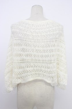 画像2: Secret Honey / リボンデザインレースニットボレロ  アイボリー T-26-03-11-002-CA-TO-SA-ZT