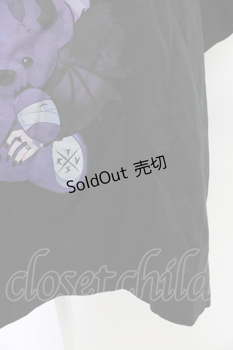 画像3: TRAVAS TOKYO / てぃらコラボイラストプリントTシャツ 悪魔ver.  黒Ｘ紫 T-26-03-11-017-PU-TO-SA-ZT641 (3)