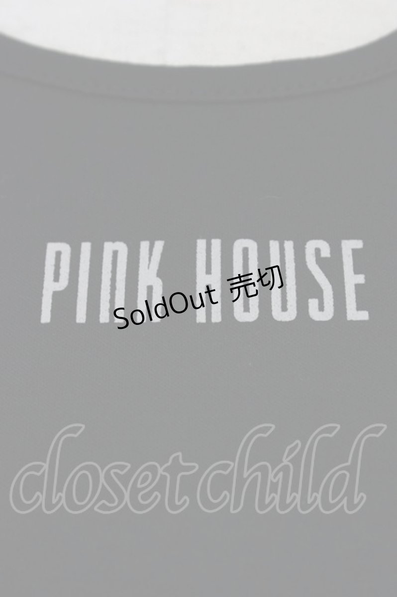画像4: PINK HOUSE / ロゴ半袖カットソー  黒Ｘ白 T-26-03-11-018-LO-TO-SA-ZT641 (4)
