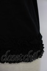 画像3: PINK HOUSE / フリルロゴ使い半袖カットソー  黒Ｘ白 T-26-03-11-020-LO-TO-SA-ZT641 (3)