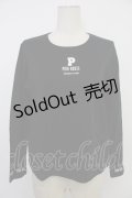 PINK HOUSE / Pロゴプリントカットソー  黒Ｘ白 T-26-03-11-021-LO-TO-SA-ZT