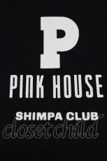 画像3: PINK HOUSE / Pロゴプリントカットソー  黒Ｘ白 T-26-03-11-021-LO-TO-SA-ZT (3)