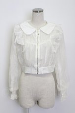 画像1: axes femme POETIQUE / シアー×チュールブルゾン M キナリ T-26-03-13-001-AX-TO-SA-ZT (1)