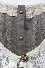 画像5: axes femme / レースレイヤード風チュニック M モカ T-26-03-13-021-AX-TO-SA-ZT (5)