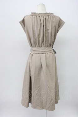 画像2: axes femme / ラップ風シャツワンピース M ベージュ T-26-03-13-022-AX-OP-SZ-ZT