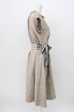 画像3: axes femme / ラップ風シャツワンピース M ベージュ T-26-03-13-022-AX-OP-SZ-ZT