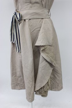 画像4: axes femme / ラップ風シャツワンピース M ベージュ T-26-03-13-022-AX-OP-SZ-ZT