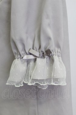 画像4: axes femme kawaii / プチリボン半袖ブラウス  グレー T-26-03-13-003-AX-BL-SA-ZT