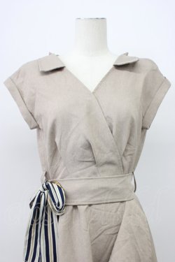 画像5: axes femme / ラップ風シャツワンピース M ベージュ T-26-03-13-022-AX-OP-SZ-ZT