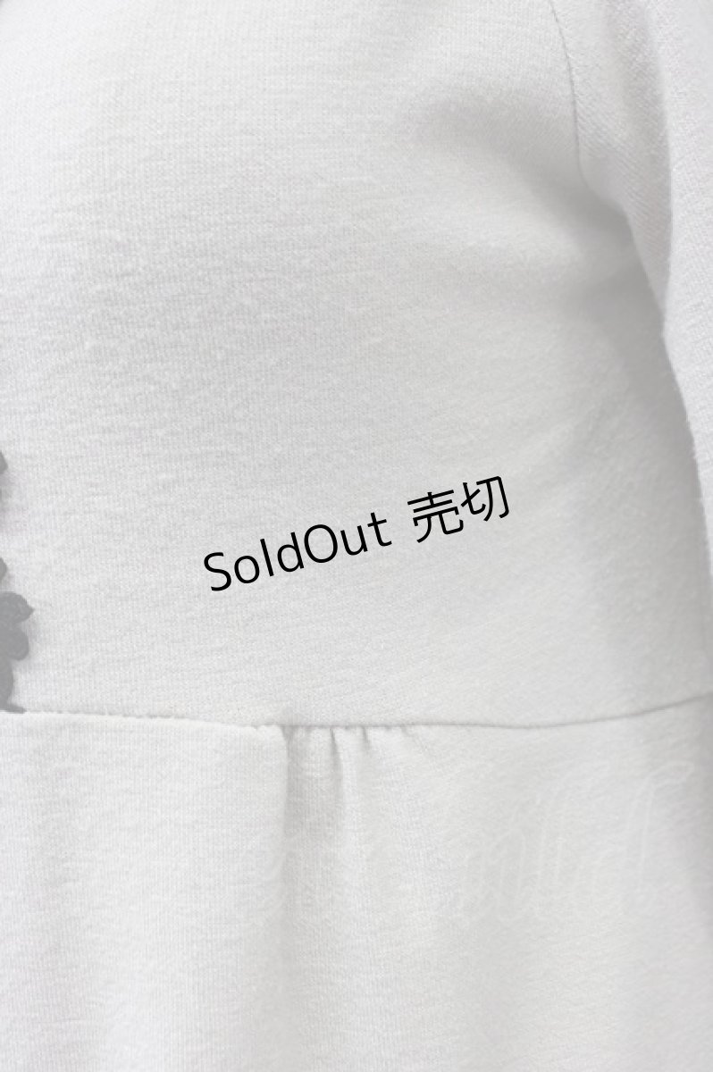 画像5: axes femme / フロント編み上げ半袖ワンピース  ベージュX黒 T-26-03-13-023-AX-OP-SA-ZT (5)