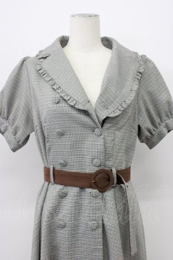 画像4: axes femme POETIQUE / グリンチェックワンピース M グレー T-26-03-13-025-AX-OP-SA-ZT