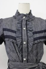 画像4: axes femme / ドビーストライプシャツOP M コン T-26-03-13-027-AX-OP-SA-ZT645 (4)