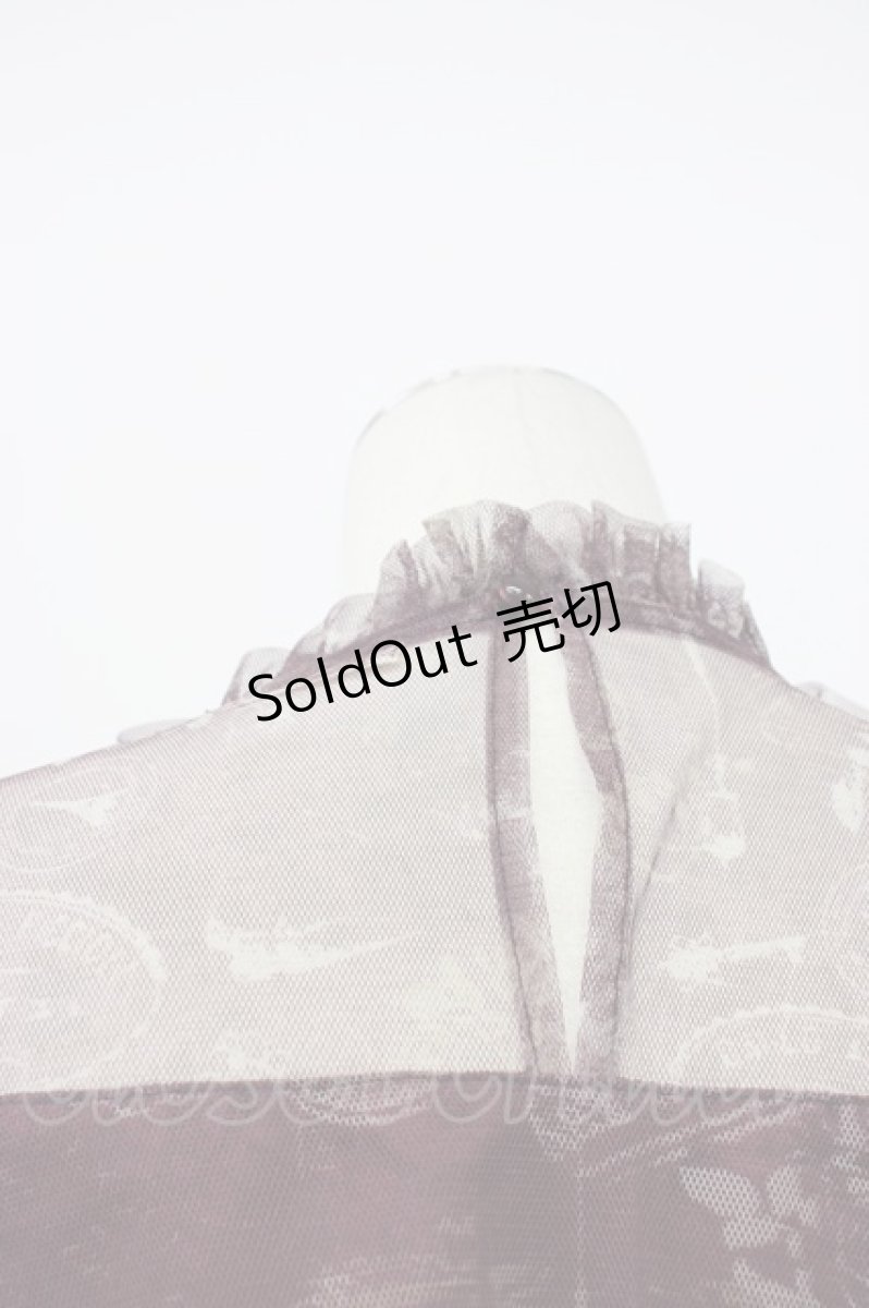 画像3: axes femme / トラベルチュール重ねワンピース M ボルドー T-26-03-13-028-AX-OP-SA-ZT (3)