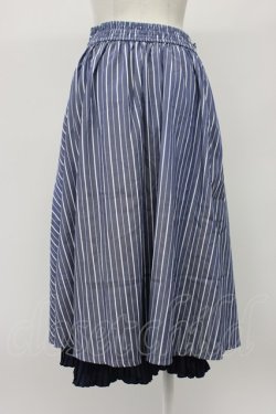 画像2: axes femme / 連ボタンミディスカート  青Ｘ白 T-26-03-13-031-AX-SK-SA-ZT