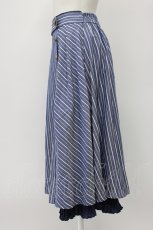 画像3: axes femme / 連ボタンミディスカート  青Ｘ白 T-26-03-13-031-AX-SK-SA-ZT (3)