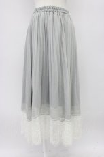 画像1: axes femme / 楊柳プリーツロングスカート  グレー T-26-03-13-032-AX-SK-SA-ZT645 (1)