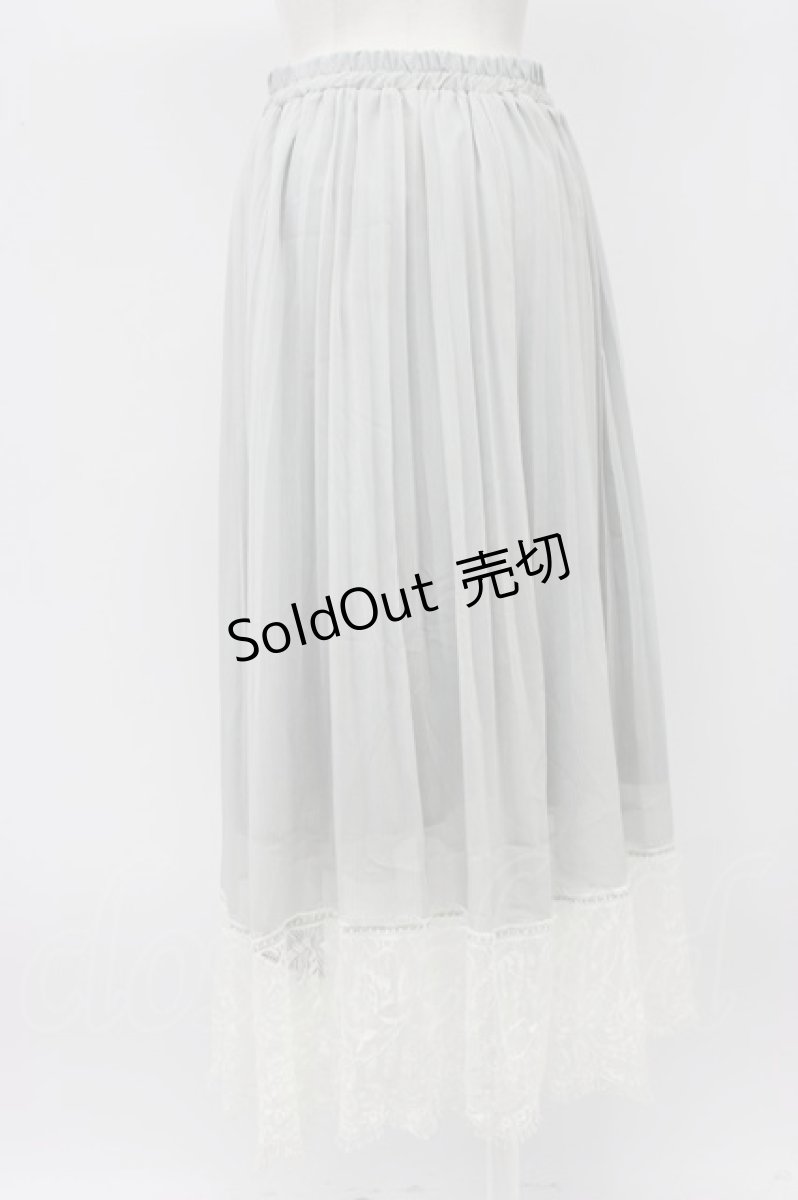 画像2: axes femme / 楊柳プリーツロングスカート  グレー T-26-03-13-032-AX-SK-SA-ZT645 (2)