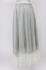 画像2: axes femme / 楊柳プリーツロングスカート  グレー T-26-03-13-032-AX-SK-SA-ZT645 (2)