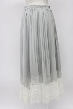 画像2: axes femme / 楊柳プリーツロングスカート  グレー T-26-03-13-032-AX-SK-SA-ZT