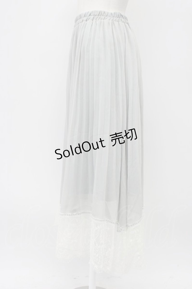 画像3: axes femme / 楊柳プリーツロングスカート  グレー T-26-03-13-032-AX-SK-SA-ZT645 (3)