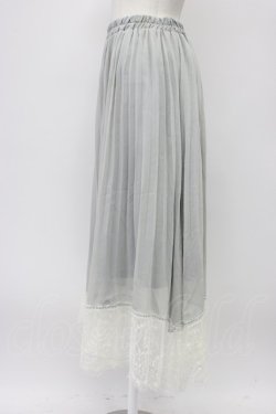 画像3: axes femme / 楊柳プリーツロングスカート  グレー T-26-03-13-032-AX-SK-SA-ZT