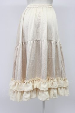 画像2: axes femme kawaii / ミディフリルペチスカート M 生成り T-26-03-13-033-AX-SK-SA-ZT