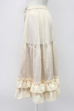 画像3: axes femme kawaii / ミディフリルペチスカート M 生成り T-26-03-13-033-AX-SK-SA-ZH (3)