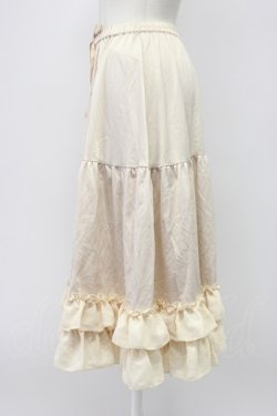 画像3: axes femme kawaii / ミディフリルペチスカート M 生成り T-26-03-13-033-AX-SK-SA-ZT