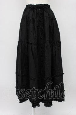 画像1: PINK HOUSE / ピコフリルスカート  黒 T-26-03-13-034-LO-SK-SA-ZT