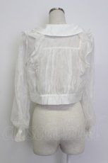 画像2: axes femme POETIQUE / シアー×チュールブルゾン M キナリ T-26-03-13-001-AX-TO-SA-ZT (2)