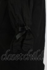 画像4: axes femme kawaii / 半袖丸襟コットンブラウス M ブラック T-26-03-13-005-AX-BL-SA-ZT (4)