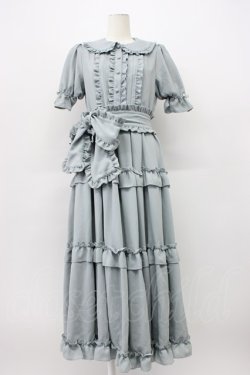 画像1: axes femme kawaii / ロマンティックフリルワンピ M グリーン T-26-03-13-008-AX-OP-SA-ZT