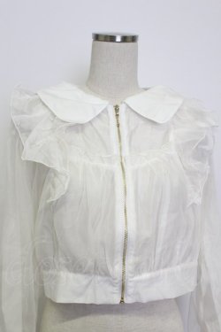 画像4: axes femme POETIQUE / シアー×チュールブルゾン M キナリ T-26-03-13-001-AX-TO-SA-ZT