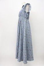 画像3: evelyn / フラワーノースリーブワンピース  ブルーグレー T-26-03-13-009-LO-OP-SA-ZT645 (3)