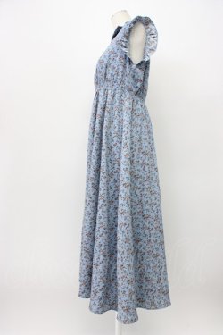 画像3: evelyn / フラワーノースリーブワンピース  ブルーグレー T-26-03-13-009-LO-OP-SA-ZT