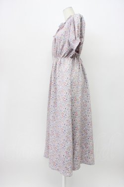 画像4: axes femme POETIQUE / 半袖リボンタイ花柄ワンピース M ラベンダー T-26-03-13-012-AX-OP-SZ-ZT