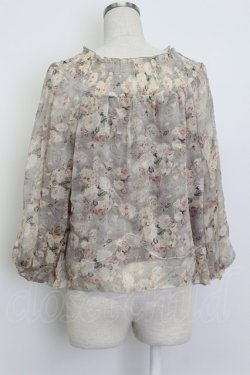 画像2: axes femme / 花柄トップス  ベージュ T-26-03-13-002-AX-TO-SA-ZT